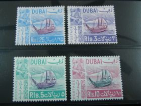 Dubai Scott #86-89 High Values Of Set Mint Never Hinged