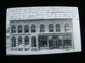 1907 Rapid City South Dakota Security Savings Bank & Swander Grocery Co Postcard
