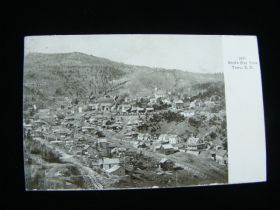 1908 Terry South Dakota Bird's Eye View Of Town Postcard