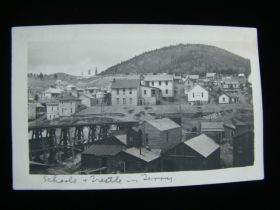 1907-08 Terry South Dakota Trestle & Town Buildings Real Photo Postcard