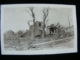 1913 Omaha Nebraska Destroyed Homes From Tornado Real Photo Postcard