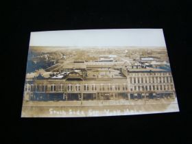 1909 York Nebraska "South Side Square View" Real Photo Postcard