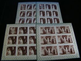 Cook Islands Scott #335-338 Set Sheets Of 8 + Labels Mint Never Hinged