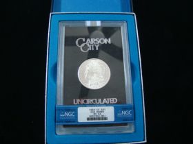 1884-CC Morgan Silver Dollar NGC Graded MS64 GSA Hoard #3652354-061 With Box/COA