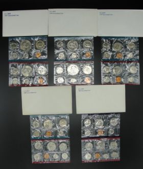 1977-1981 U.S. Mint P&D Uncirculated Set