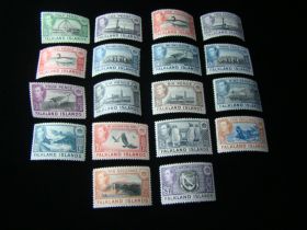 Falkland Islands Scott #84-96 +101-102 Set Mint Never Hinged