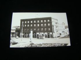 1944 Baker Oregon Antlers Hotel Real Photo Postcard