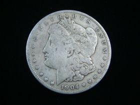 1904-S Morgan Silver Dollar Very Good+ 10809