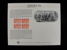 BEP Souvenir Card #B-67 1984 1893 $1 Columbian Expo stamp