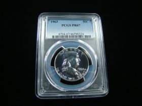 1963 Franklin Silver Half Dollar PCGS Graded PR67 #46590324