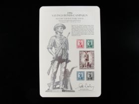 BEP Souvenir Card #B-189 1994 five 1942 Defense stamps