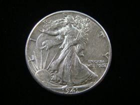 1941 Walking Liberty Silver Half Dollar AU+ 111105