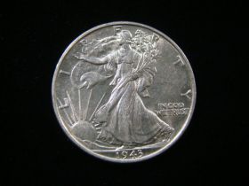 1943 Walking Liberty Silver Half Dollar AU+ 131105