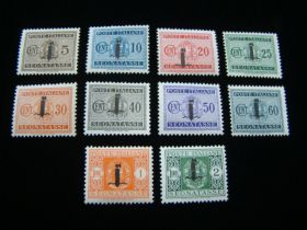 Italy Italian Social Republic Scott #J1-J10 Short Set Mint Never Hinged
