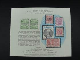 BEP Souvenir Card #B-45 1978 1936 1¢ Army stamp