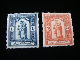 Great Britain z1897 Set 1/- & 2/6 Charity Issues Mint Never Hinged
