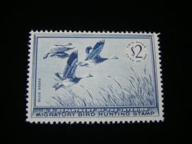 U.S. Scott #RW22 Mint Never Hinged Blue Geese