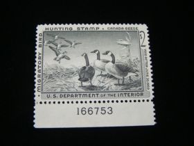 U.S. Scott #RW25 Plate # Single Mint Never Hinged Canada Geese