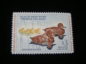 U.S. Scott #RW27 Mint Never Hinged Redhead Ducks