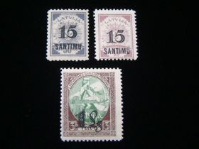 Latvia Scott #132-134 Set Mint Never Hinged