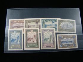 Lithuania Scott #256a-263a Set Imperf Mint Never Hinged