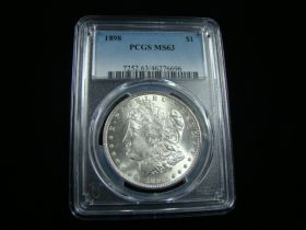 1898 Morgan Silver Dollar PCGS Graded MS63 #46276696