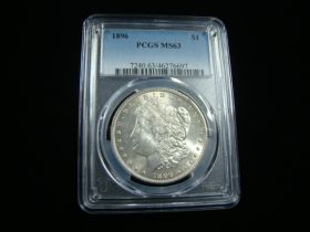 1896 Morgan Silver Dollar PCGS Graded MS63 #46276697
