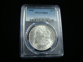 1896 Morgan Silver Dollar PCGS Graded MS64 #46276698