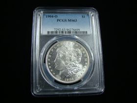 1904-O Morgan Silver Dollar PCGS Graded MS63 #46276699