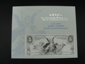 BEP Souvenir Card #B-133 1990 proposed 1897 $5 SC