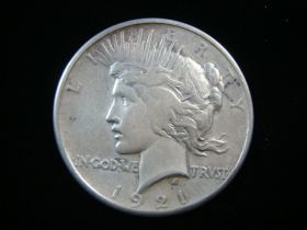 1921 Peace Silver Dollar Very Fine+ 101016