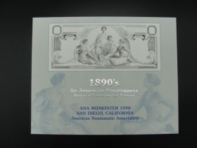 BEP Souvenir Card #B-135 1990 proposed 1897 $2 SC