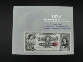 BEP Souvenir Card #B-140 1990 face 1891 $1000 SC
