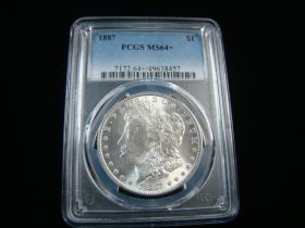 1887 Morgan Silver Dollar PCGS Graded MS64+ #49638457