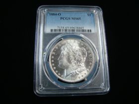 1884-O Morgan Silver Dollar PCGS Graded MS65 #49638465