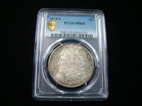 1878-S Morgan Silver Dollar PCGS Graded MS65 Original Toning #43016122