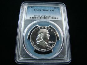 1962 Franklin Silver Half Dollar PCGS Graded PR66CAM #49638454