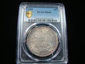 1890 Morgan Silver Dollar PCGS Graded MS65 Original Toning #43016120