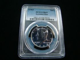 1964 Kennedy Silver Half Dollar PCGS Graded PR65 Accented Hair #49638436