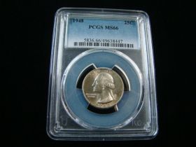 1948 Washington Silver Quarter PCGS Graded MS66 #49638447