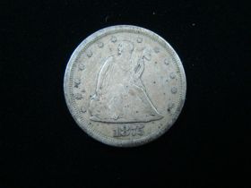 1875-S Silver Twenty Cents Fine 20205