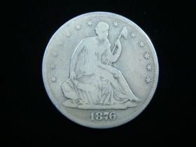 1876-S Liberty Seated Silver Half Dollar Fine 40205