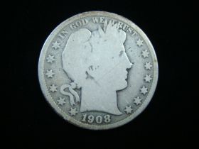 1908-D Barber Silver Half Dollar Good 70205