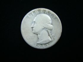 1932-D Washington Silver Quarter Good+ 120205