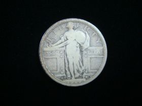 1917-D Standing Liberty Silver Quarter Type I Fine 180205