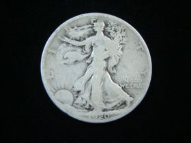 1920 Walking Liberty Silver Half Dollar Good+ 61124