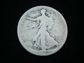 1920-S Walking Liberty Silver Half Dollar Good 71124