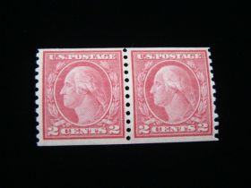 U.S. Scott #492 Pair Mint Never Hinged Washington