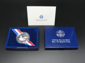1993-S United States Mint Proof Bill Of Rights Commemorative Silver Half Dollar