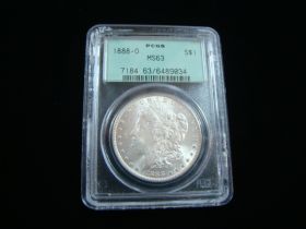 1888-O Morgan Silver Dollar PCGS Graded MS63 #6489034